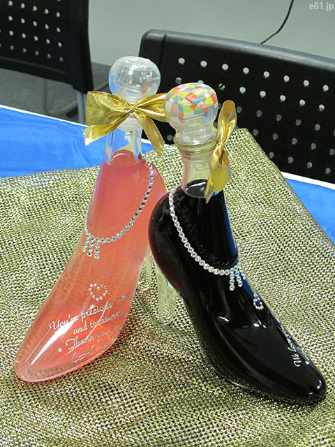 シンデレラの靴 は一番人気 贈りものに名入れメッセージボトル